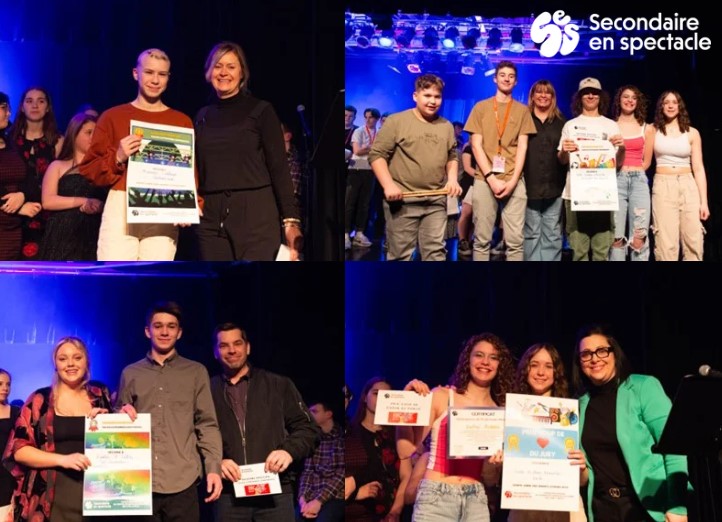 Les lauréats de la première finale régionale de Secondaire en spectacle à Sainte-Anne-des-Monts!